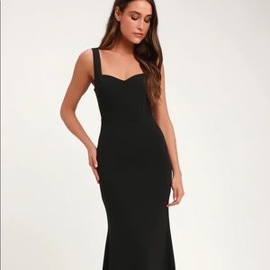 NWT- LULUs Blk Dress - Bridal, Wedding